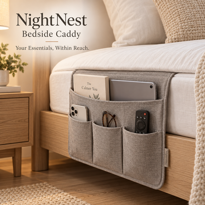 NightNest Bedside Storage Caddy