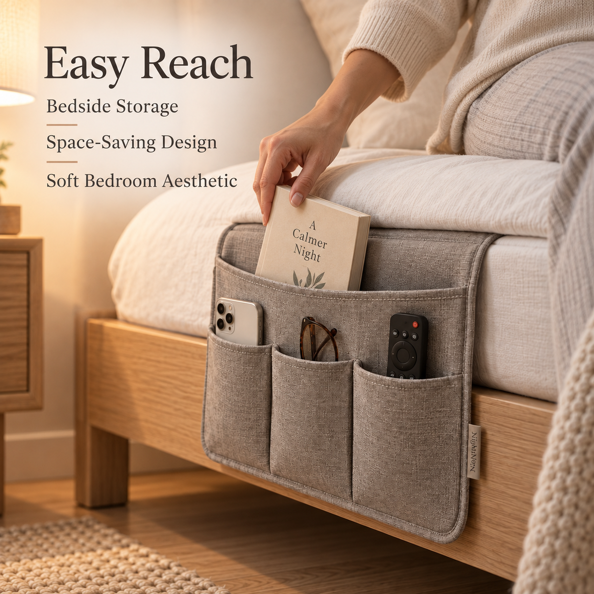 NightNest Bedside Storage Caddy