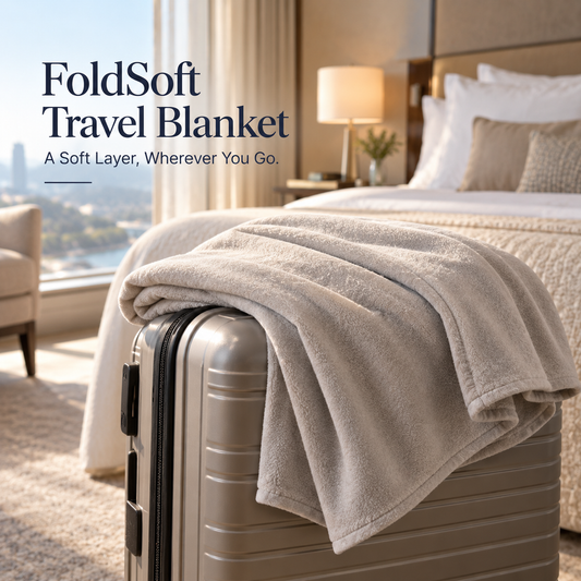 FoldSoft Compact Travel Blanket