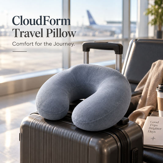 CloudForm Ergonomic Travel Pillow